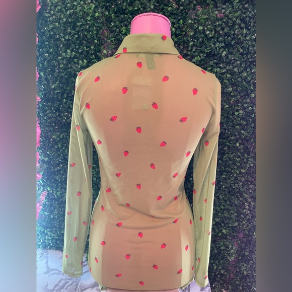 Strawberry print mesh dress - Picture 2 of 10
